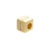 Gold-colored 8x8mm Square A-Z Letter Beads for DIY Handmade Bracelets, Earrings, and Jewelry Accessories Model:VZ246B
