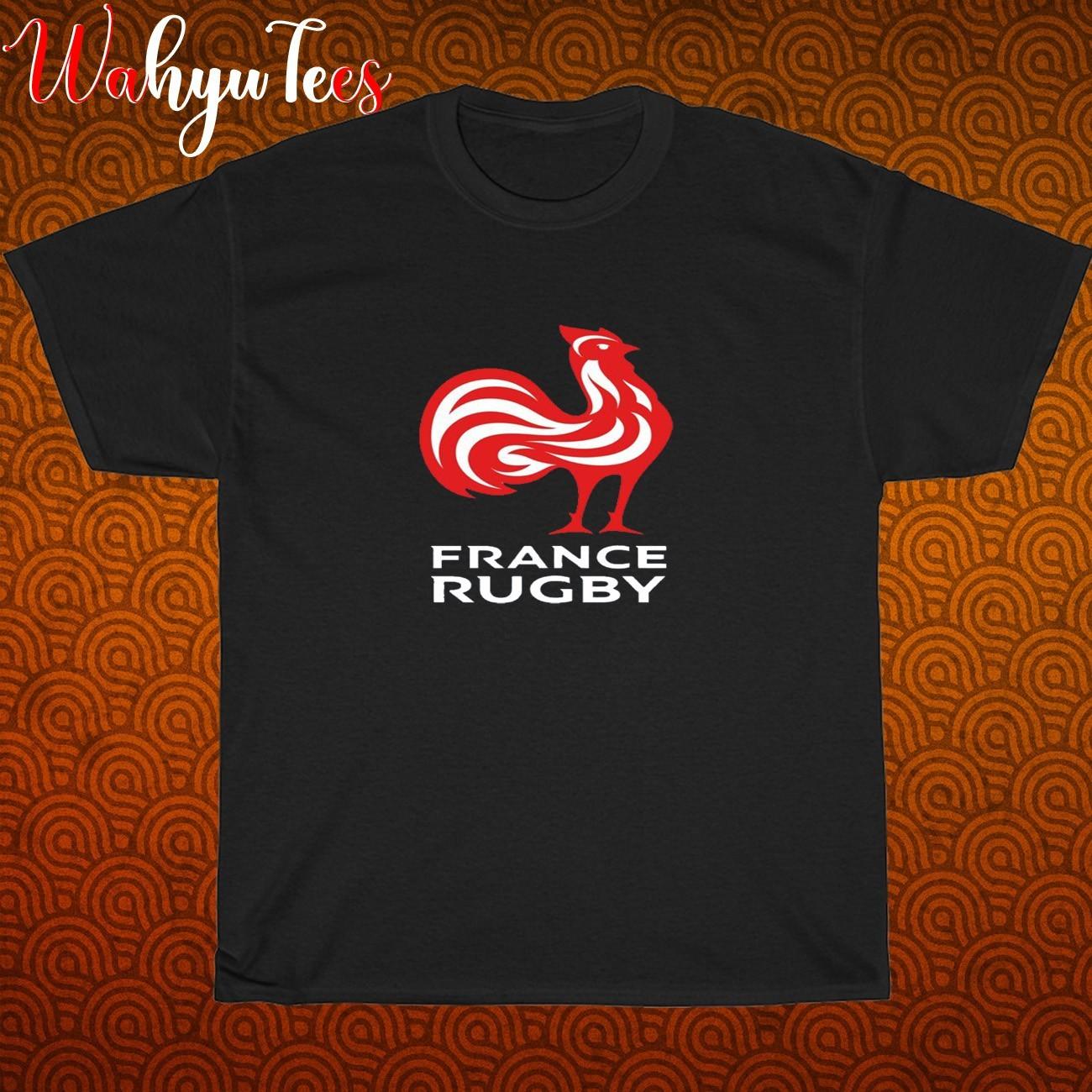France Rugby Team Logo Black/Grey/Navy/White Size S-5XL Unisex T-Shirt L