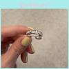 Exquisite Korean Inspired Adjustable Open Ring For Women With Elegant Zirconia Design