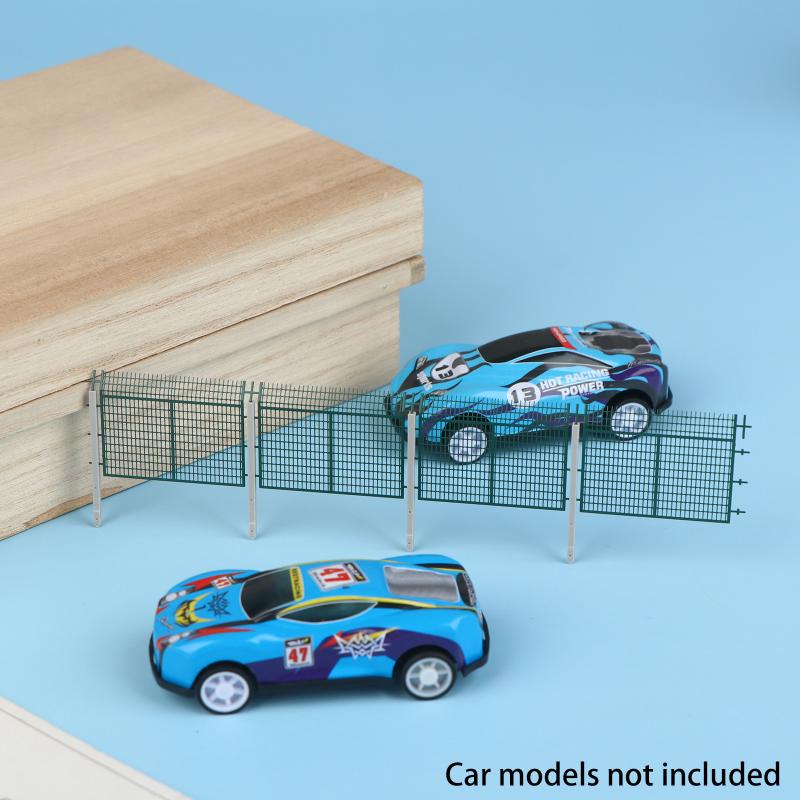 Ho Scale Protective Fence With Columns Model For Diy Building Fence Wall Sand Table Railway Train Scene Diorama Kit