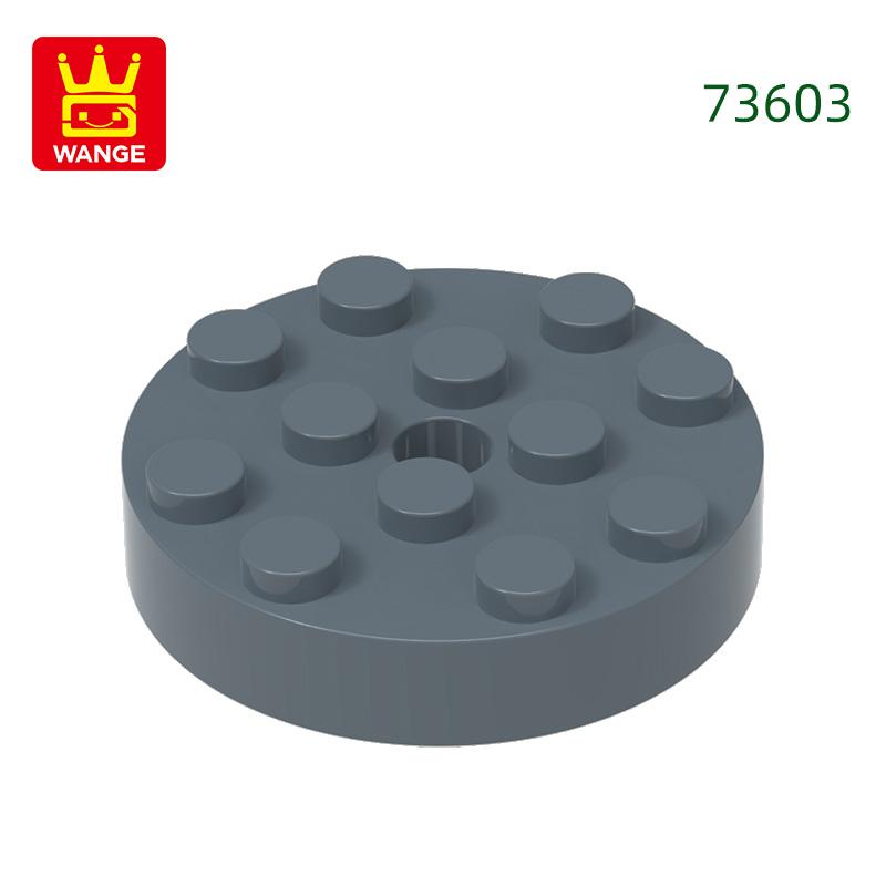 43 Stück/Los 73603 4x4 Drehteller Runde Bausteine Moc Technisch Kompatibel mit Steinen Kinderspielzeug Geschenkbox