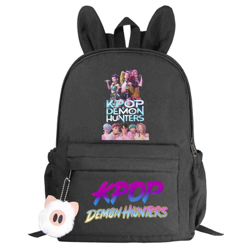 Large Capacity Schoolbag with Shoulder Strap; Student Three-piece Pencil Case Set