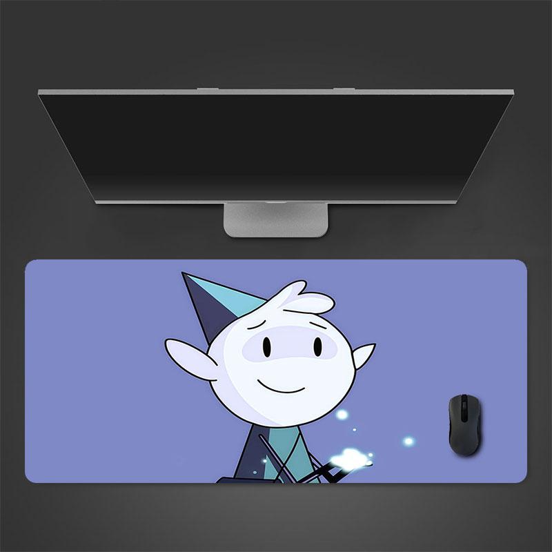 Hilda Cartoon Mouse Pad, Large Gaming Desk Mat, Non-slip XXL Mousepad for Laptop & Tablet, Mini PC Playmat with Stitched Edges