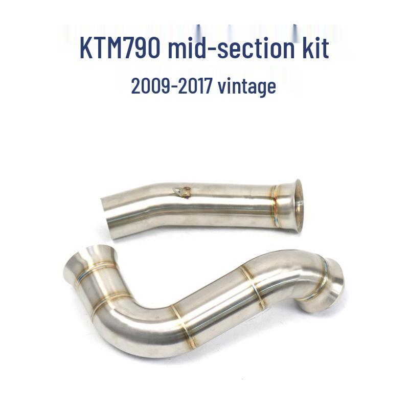 KTM790 Stainless Steel Mid-Pipe Exhaust for Duke/ADV with Back Pressure Enhancement