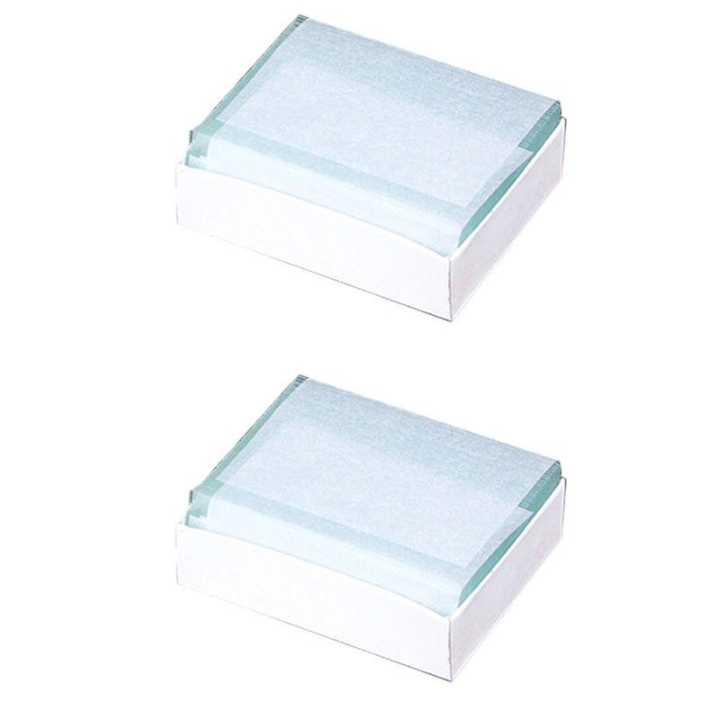 A84X-100Pcs Microscope Slides Blank Biology Glass Slide For Basic Biological Science 25.4X76.2MM