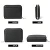 Leather Women's Wallet Short FRID Anti Demagnetization Wire Grid Coin Wallet Men's Card Bag