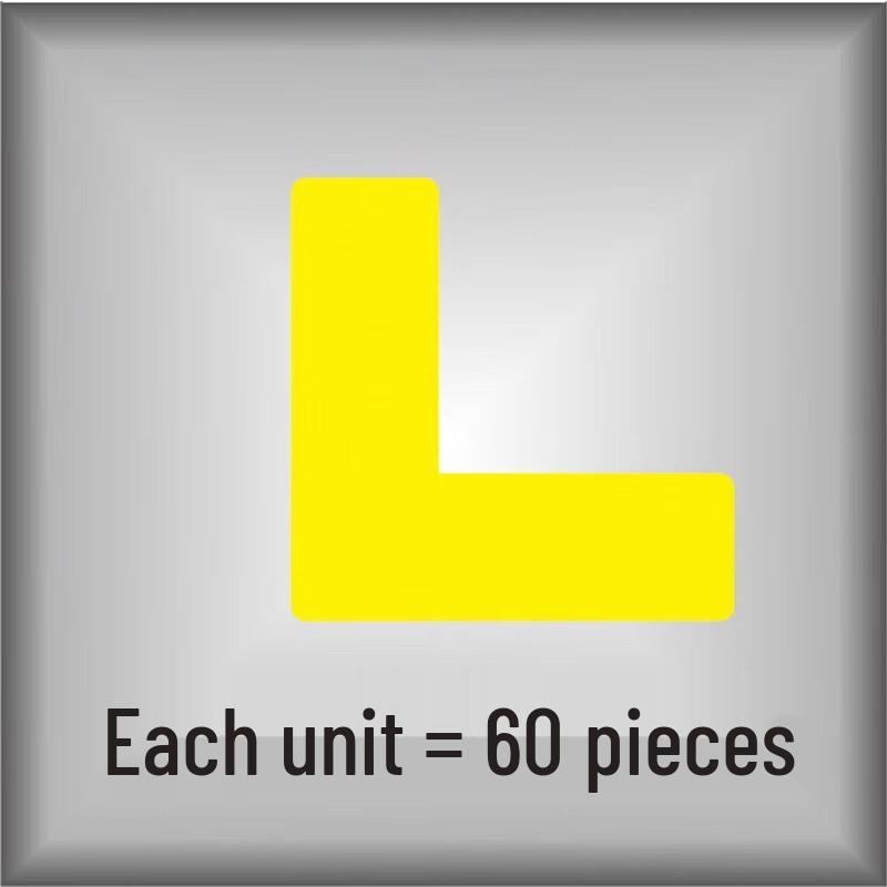 AFW L-shaped Yellow Positioning Stickers