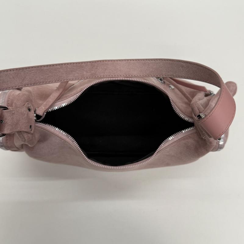 PU Suede Hobo Bag Women's Fashion Shoulder Tote with Multiple Zip Pockets Casual Everyday Handbag