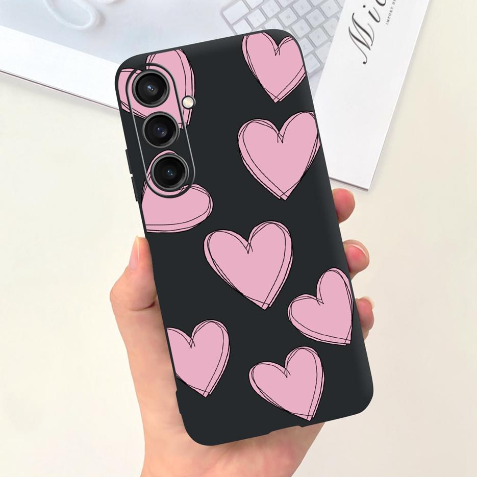 For Samsung Galaxy A55 Case Pretty Cartoon Girls Sunflower Cover Soft TPU Phone Case For Samsung A15 A25 A35 A55 5G Fundas Coque