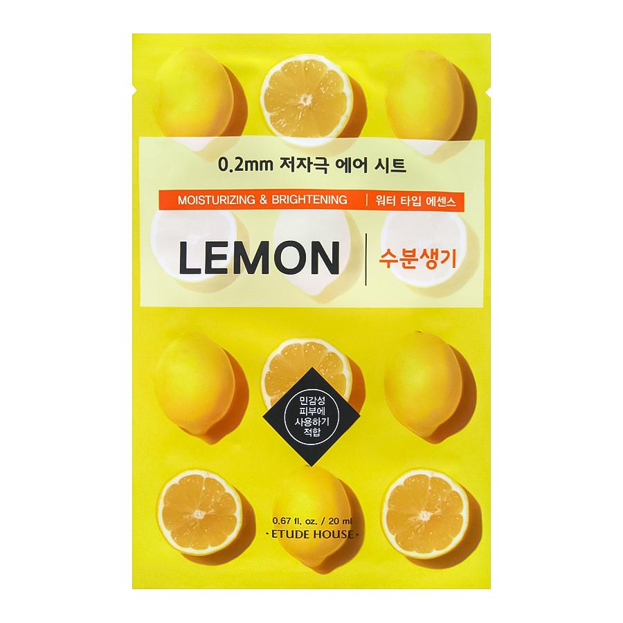 

ETUDE HOUSE 0.2 Air Mask Lemon Moisturizing & Brightening Маска для лица тканевая с экстрактом лимон