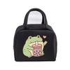 Fast Food Pig Printed Portable Lunch Bags Women Men Thermal Insulation Lunch Box Storage Bag Cartoon Children Bento Lunch Bag