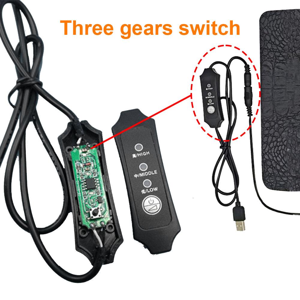 Covoraș Încălzitor pentru Animale de Companie Terariu Reptile Covoraș Încălzitor USB Pătură Electrică Încălzitor 3 Trepte Controlor de Temperatură Ajustabil Covoraș Incubator