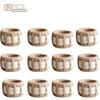 Paquete de 6/12 Anillos para Servilletas Tejidos de Yute Natural, Pinzas para Servilletas de Decoración de Mesa Estilo Rústico, Anillos para Guardar Manteles del Hogar