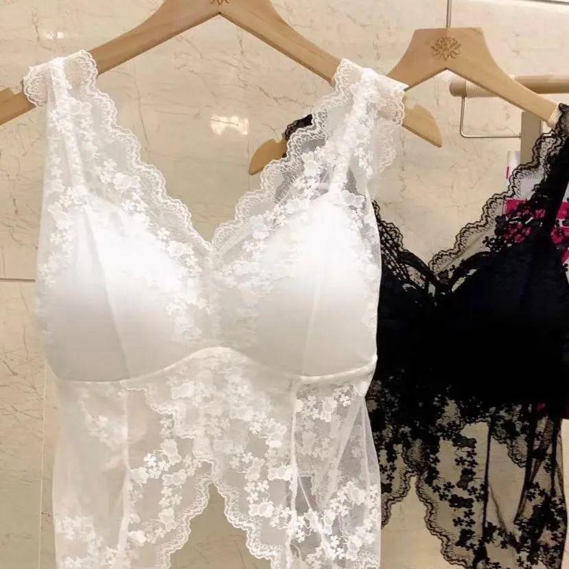 Butterfly Sexy Lace Camisole Anti Slip Vest Beautiful Back Underwear Bandeau Outer Wear Chest Pad Top Lining