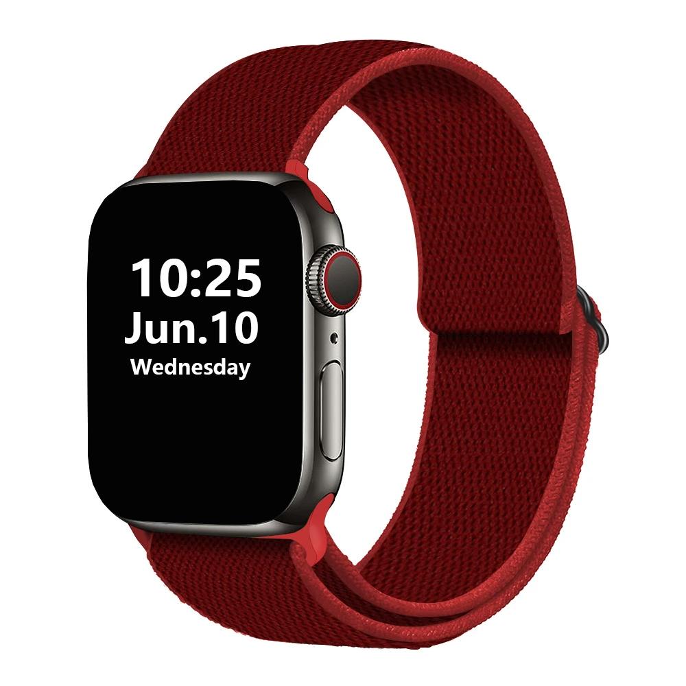 Loop Strap for Apple Watch Band 41mm 40mm 38mm 45mm 44mm 42mm Stretchy iWatch Series 8/76/5/4/3/2/1 Double-Layer Stretch Belt