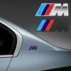 2pcs Car Side Fender Emblem Sticker For Bmw M M3 M5 E90 E60 F10 F20 F30 E46 G20 X1 X3 X4 X5 E70 F20 E39 E92 E93 E62 E63 E43