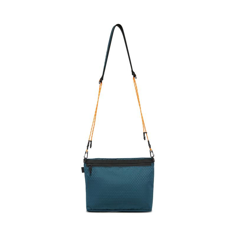 Li Ning Polyester Shoulder Bag, Crossbody Bag Unisex Basic Black & Dark Cyan ABDW257-4
