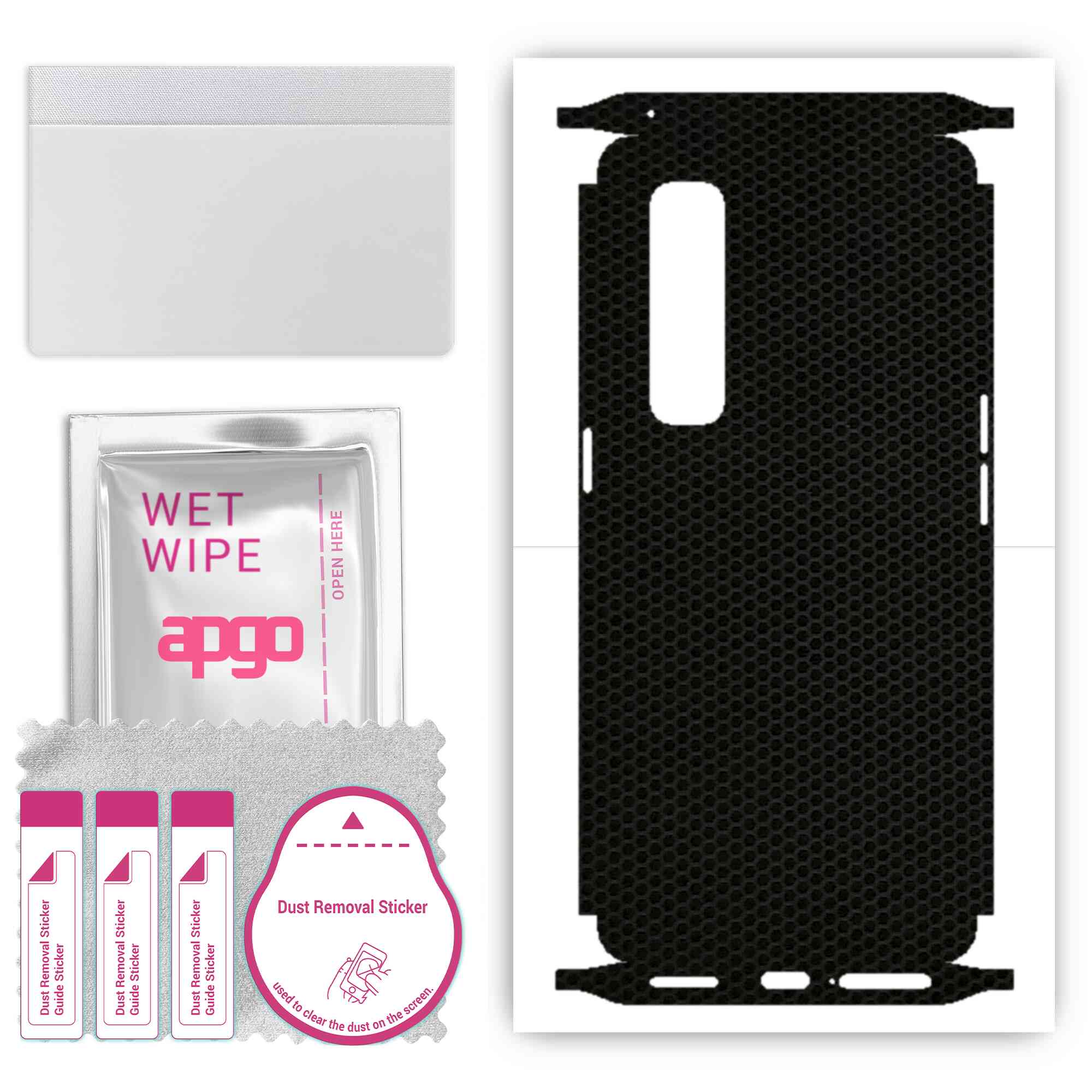 

Apgo Protective Skin Sticker для тильної сторони, сумісної з Oppo Find X2 Pro, Full Wrap Film, Foil, Vinyl - Pattern Matrix