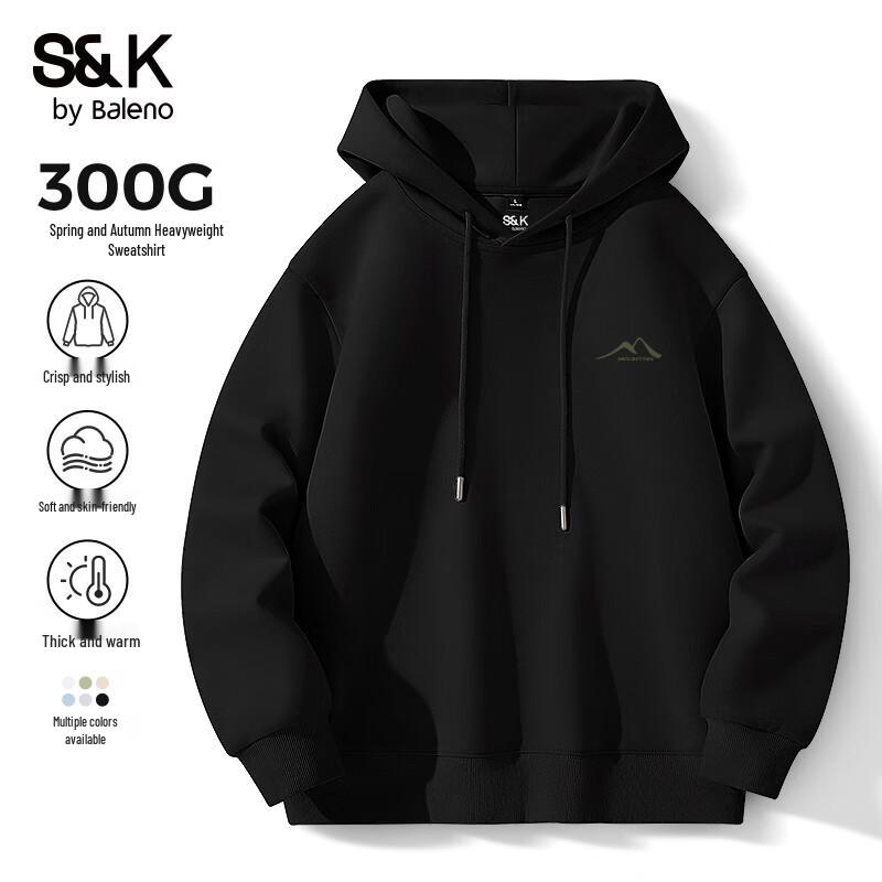Baleno S&K Series Men's Oversized Hooded Sweatshirt with JPB Mountain Print