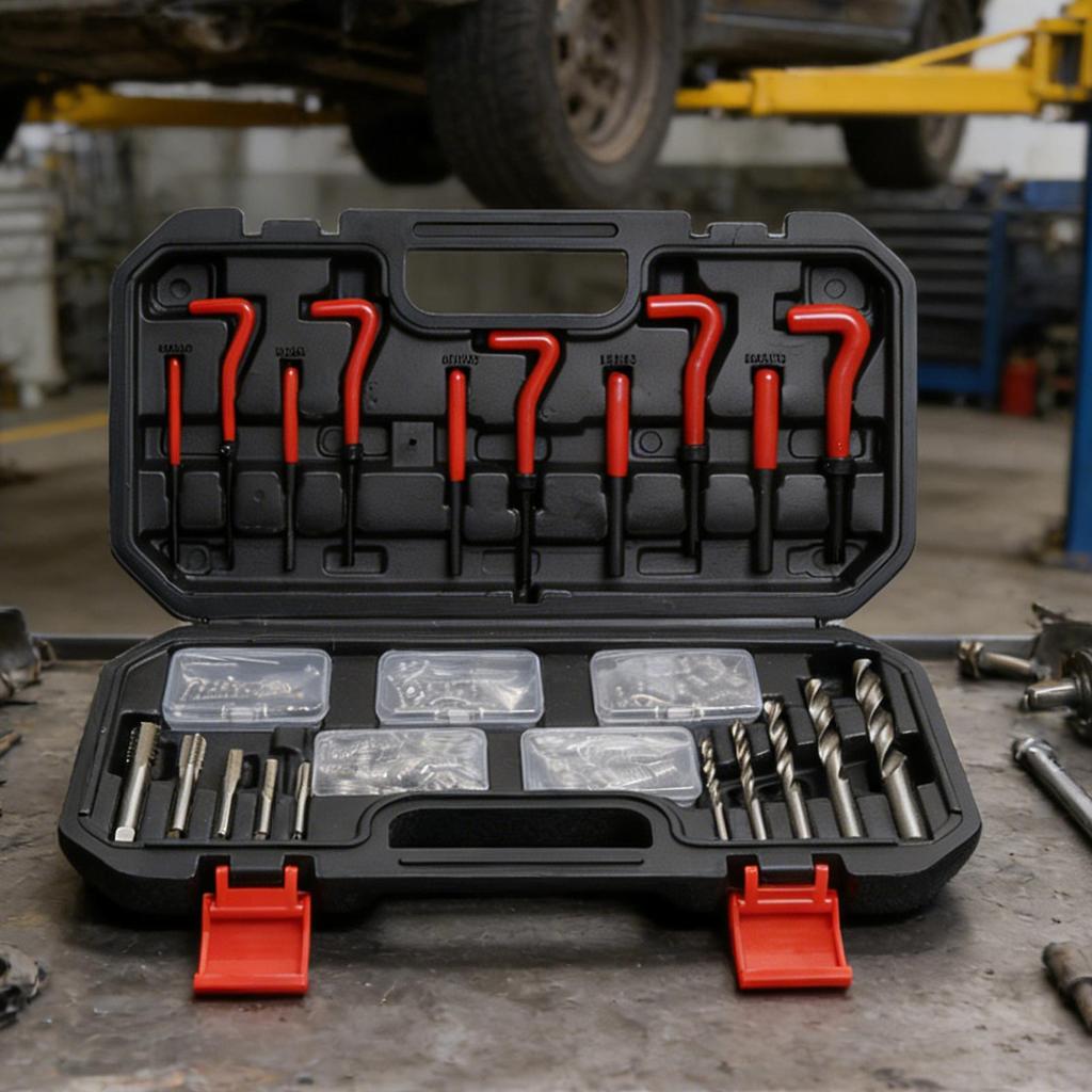Helicoil Kit Quick Fix Heavy Duty High Strength Automotive Repair Thread Restorer Kit For Industrial Vehicle Machinery Cylinder