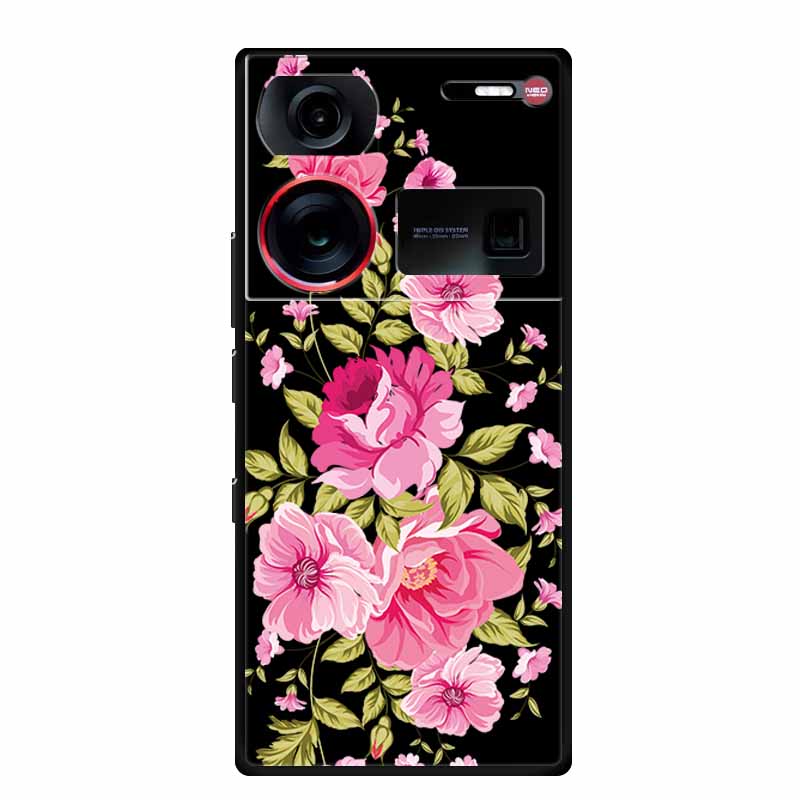 6.8" For ZTE Nubia Z60 Ultra Case Shockproof Black Silicone Soft Phone Case For ZTE Nubia Z60 Ultra Back Cover Case Cute Cartoon