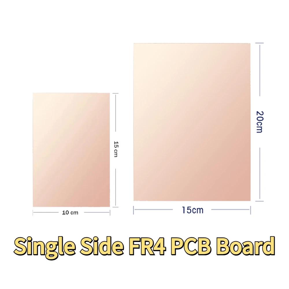 Universal Circuit Prototype Board 10x15cm Single Sided Copper Clad Laminate PCB Copper Plated 10x15cm for Etching DIY Pcbs