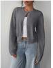 Women S Short Loose Solid Knit Cardigan Casual Sweater Coat