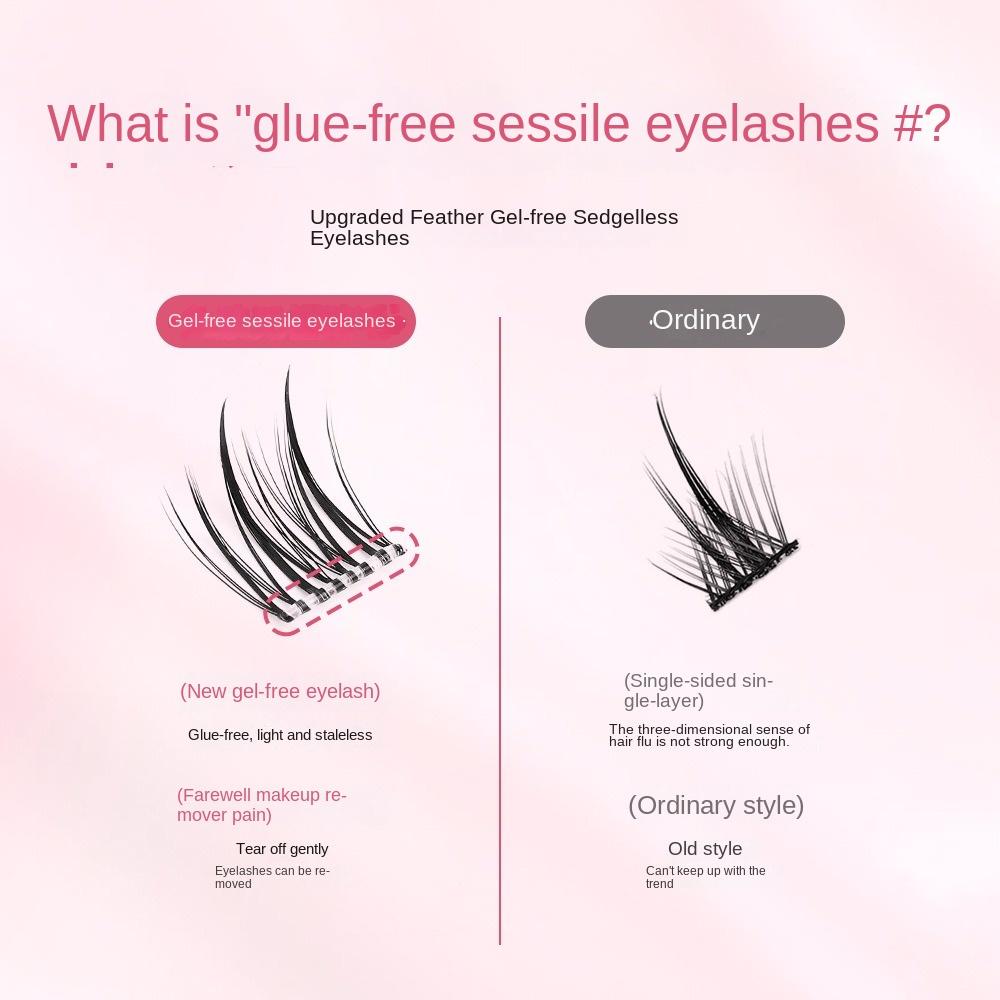 No Need Glue False Eyelashes 5D Trilogy Sunflower Makeup Tools Reusable Eyelashes Makeup
