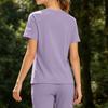 Women's Quick Dry Short Sleeve Shirt Lightweight Breathable Outdoor Hiking Running Fitness Sport Top High Elastic Sweat Absorption