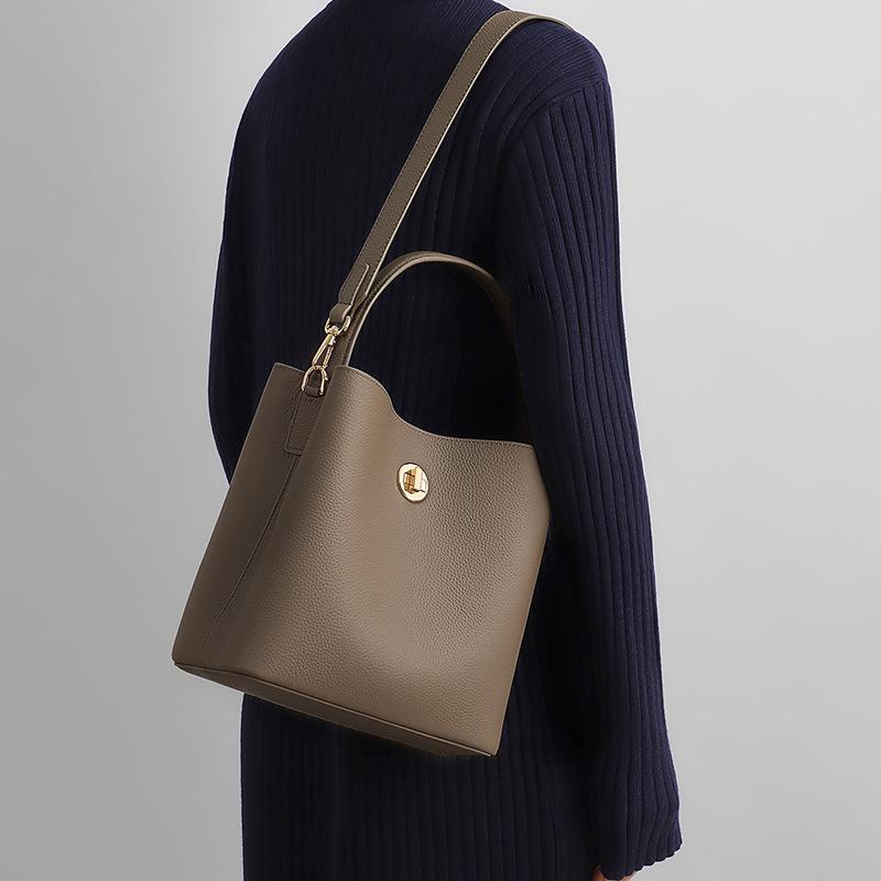 Bag Women s New Premium Crossbody Bucket Bag One Shoulder Fashion Versatile Handbag Commuter Crossbody Bag