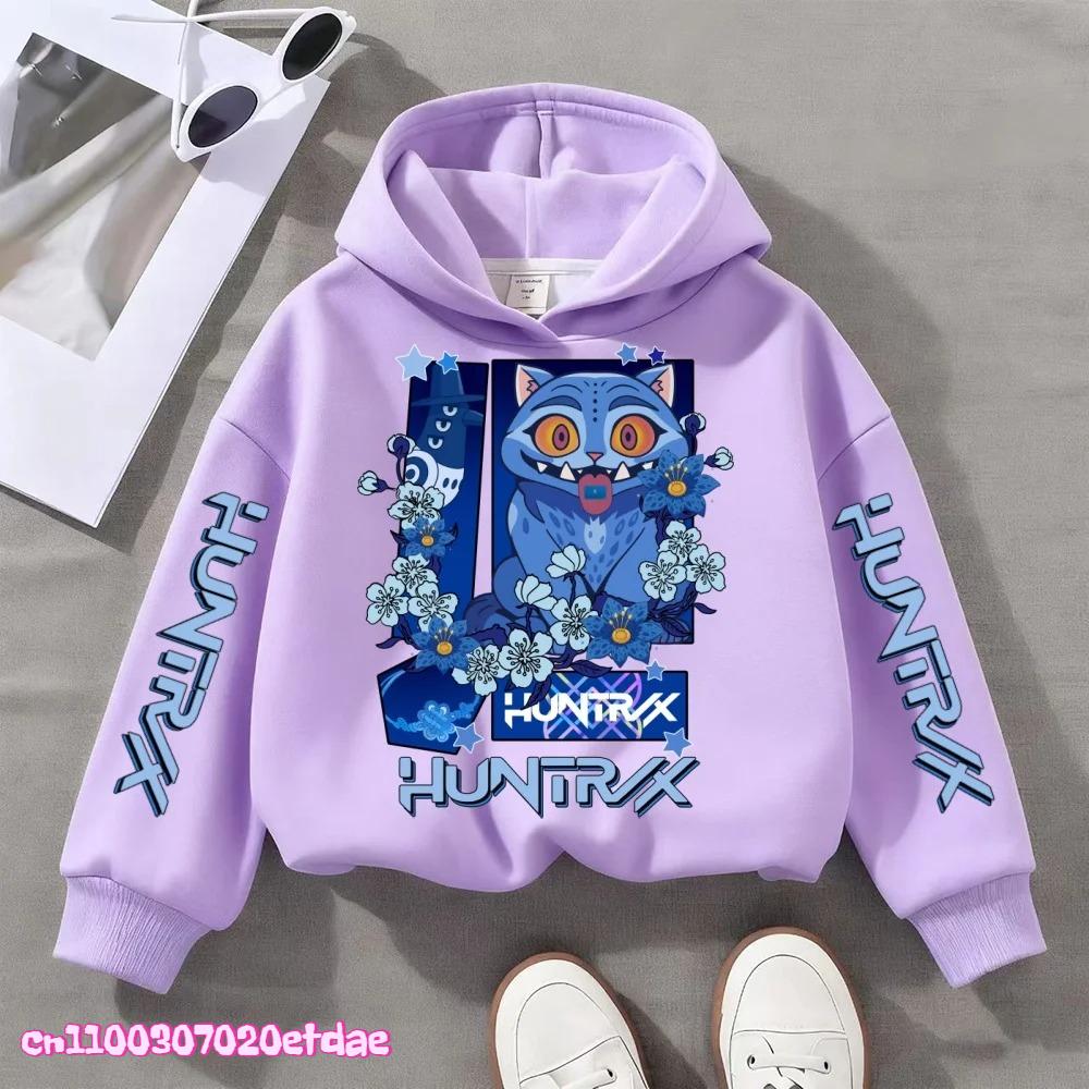 Kinderkleidung Modisch Niedlich KPop Dämonenjäger Mädchen Jungen Herbst und Winter Lässig Sportliche Kapuzenpullover Winter Warmes Oberteil