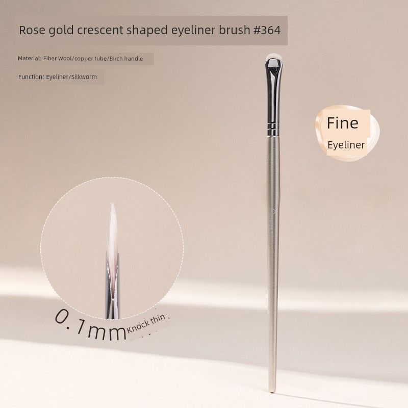 

Guo Xiaoniu Crescent-Shaped Eyeliner Brush Eye Detail Brush Extremely Fine Eye Shadow Brush Crouching Silkworm Eyelid down to Makeup Brush Fiber Wool Crescent Eyeliner Brush