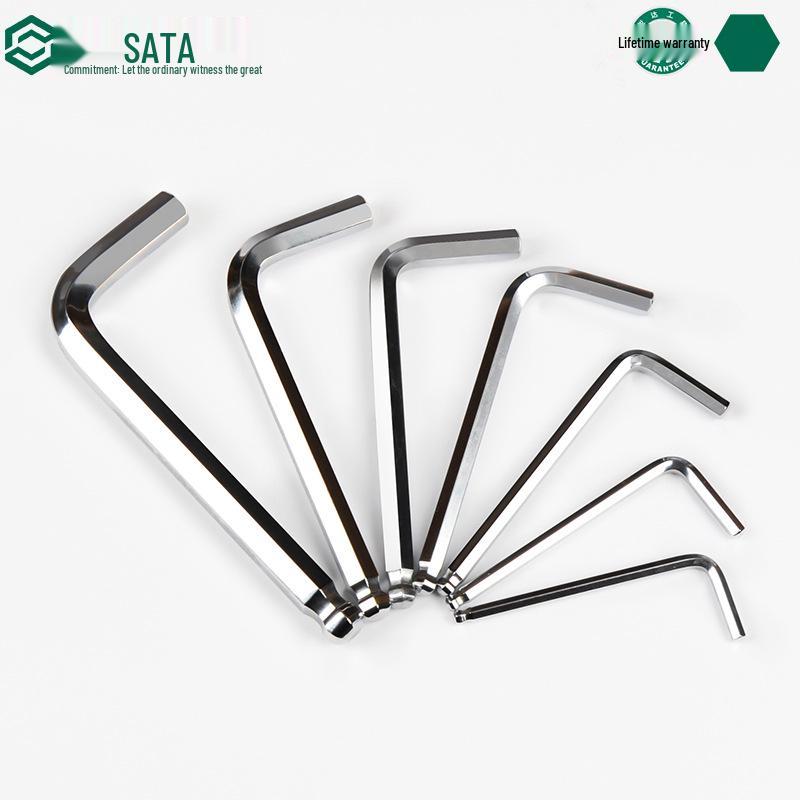 SATA Hex Key L-Type Flat & Ball Head Metric Screwdriver, Sizes 82104-82119