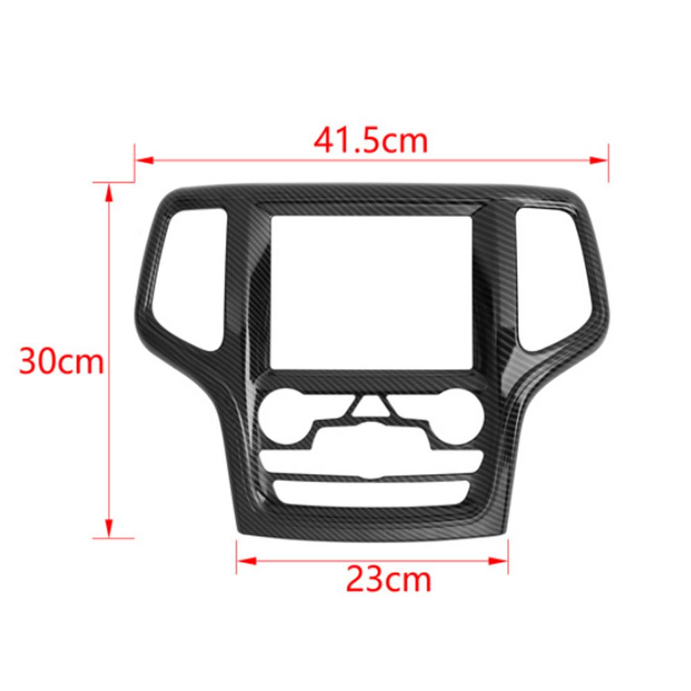Car Center Console Navigačný panel Dekorácia Obloženie krytu pre Jeep Grand Cherokee 2014 2015 2016 2017 2018 Interiér