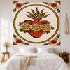 Tattoo Style Wall Decor Tapestry Art For Pet Memorial Birthdaywedding Party Backdrop Family Gift