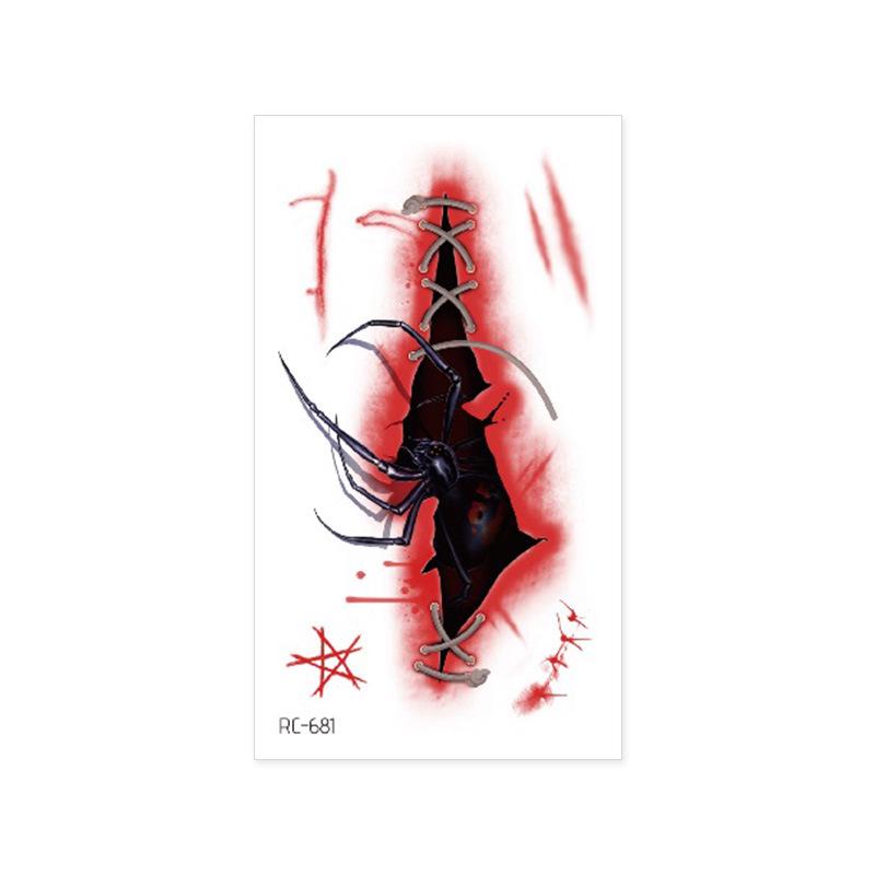 Halloween Temporary Horror Surgery Wound Scar Tattoo Stickers