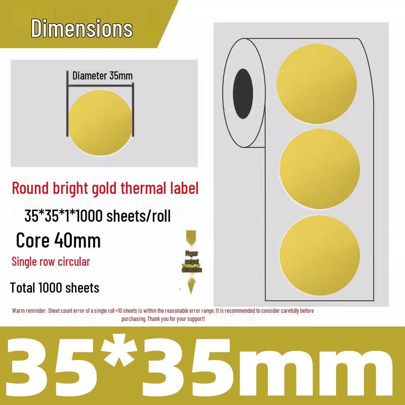 Silver Thermal Adhesive Printable Food Label