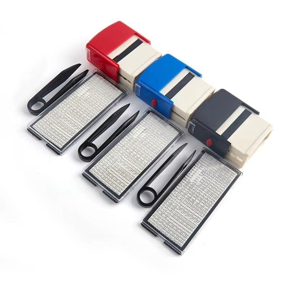 

Red Custom Personalized Stamp Anti-slip Word Plate Stamp New Letter Rubber Stamp Office Supplies червоний