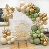 12inch Olive Green Latex Balloons Retro Green Birthday Balloons for Wedding Birthday Party Anniversary Decorations