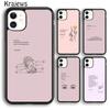 Aesthetics Chic Minimal Poems Phone Case Cover For iPhone 17 Air 16 15 14 Plus 12 13 Pro Max Coque Shell Fundas