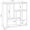 Wall Shelf Artisan Oak 45 x 16 x 45 cm Wood Based Material