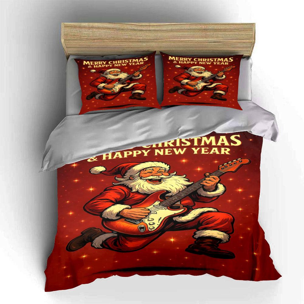 Festive guitar joy Bedding sets Duvet cover sets Duvet covers Pillowcases(1*Duvet Cover 2*Pillowcases without duvet insert)