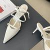 Fashion Women's Pointed High Heels Hollow Thin Dress Sandals Gold Silver Elegant New Fashion Spring