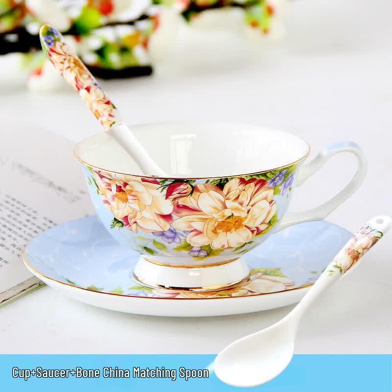 European Bone China Coffee and Tea Cup Set