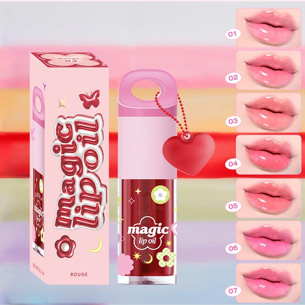 Volumizing Lip Oil Gloss Lip Gloss Hydrating Lip Gloss Pendant Portable Lip Oil,3.5ml