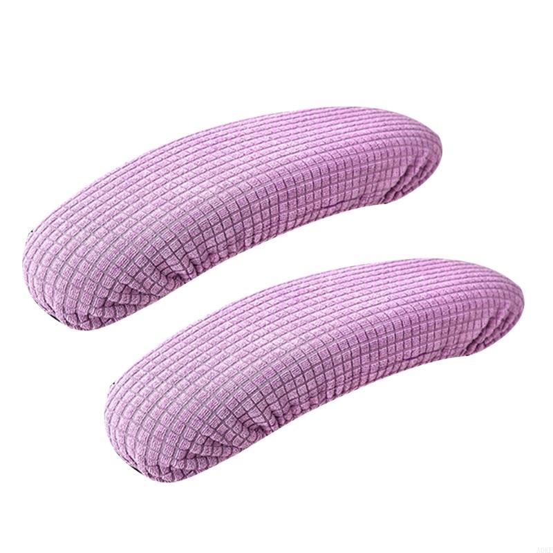 2er-Pack Armlehnen-Schutzbezüge mit Gummiband zur sicheren Befestigung an verschiedenen Bürostühlen, bietet A0KF