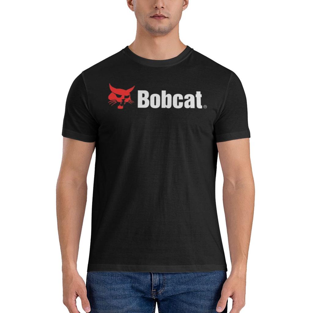Logo Bobcat Equipunisext T-shirt Fitness Minimalista per Pendolari Schemi di Colore Chiari Manica Corta