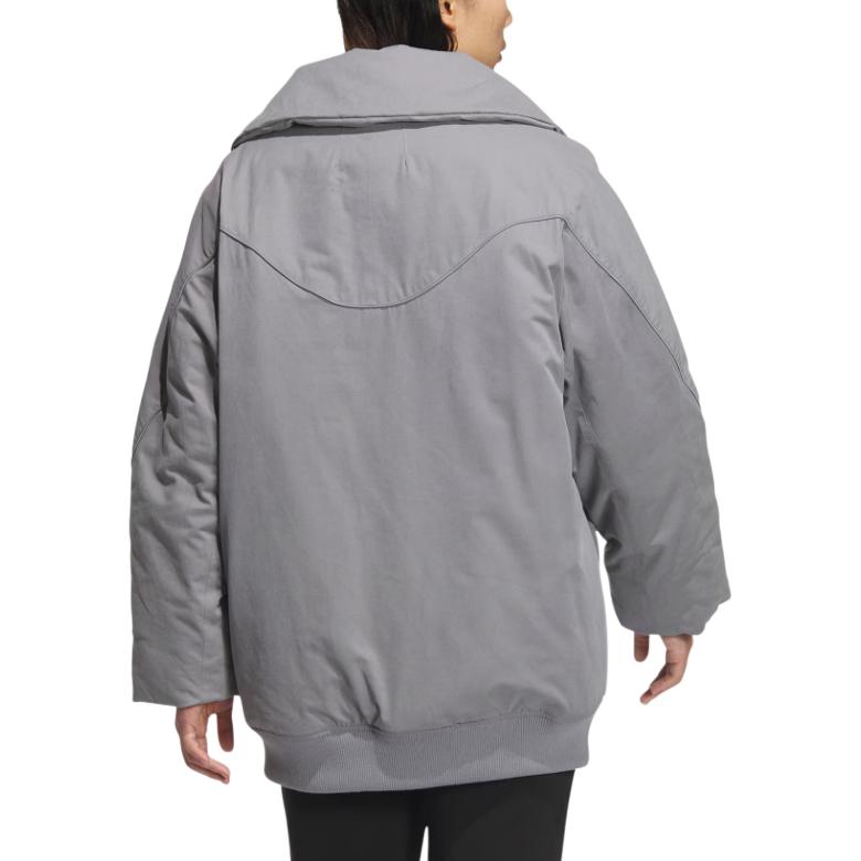 Adidas Fustl W P Jkt3 Comfortable Warm Sports Casual Cotton Jacket Women Jackets Gray JM6199