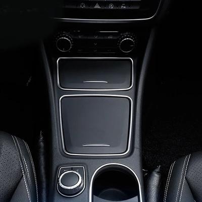 Para Mercedes Benz Classe A CLA GLA W176 C117 Cinzeiro da Consola Central do Carro Caixa de Câmbio Porta Copos Capa Tira de Acabamento Moldura