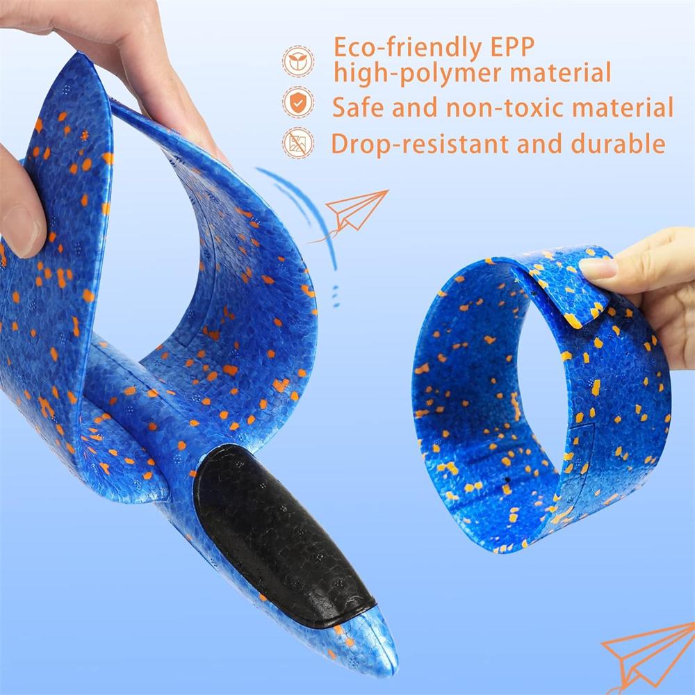 1PC Large Foam Plane Glider Hand Throw Airplane EPP Light Up Flight Glider Outdoor Flying Toy Gifts for Children Boys Girls